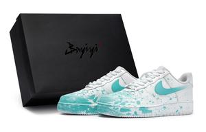 Кроссовки Nike Air Force 1 Skateboarding Shoes Men Low-top Green, зеленый