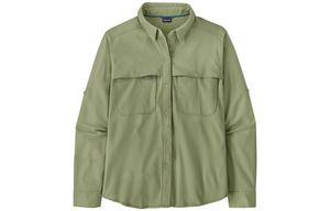 Футболка Patagonia для женщин "Early Rise", зеленый/серебристый