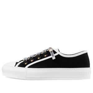 Кроссовки walk'n' low top 'black canvas' Dior, черный