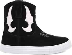 Женские ботинки Dingo Ollie с круглым носком, без застежки, повседневные, на невысоком каблуке 1-2 - черные