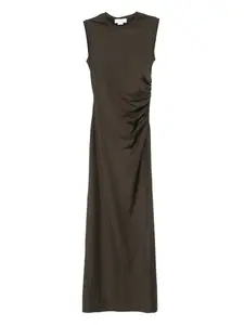 Макси-платье с рюшами STELLA MCCARTNEY, зеленый