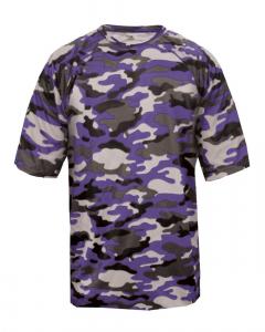 Футболка камуфляжная Badger, фиолетовый