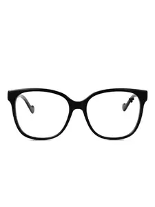 Очки в прямоугольной оправе с сердечками LIU JO, черный