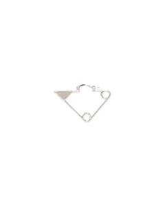 Одна серьга Prada Symbole, серебряный