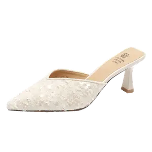 GUDIANFENGDU Женские противоскользящие закрытые тапочки устойчивые к истиранию бежевые, цвет Beige