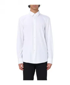 Белая рубашка приталенного кроя "босс" Hugo, белый