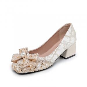 Женские туфли на высоком каблуке цвета шампанского JIUXINGDAO, Champagne