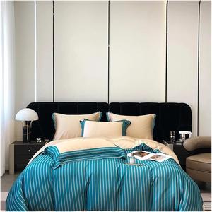 YUSIWOAL Комплект постельного белья с полоской, 800TC, из натуральных волокон, мягкий шелковистый