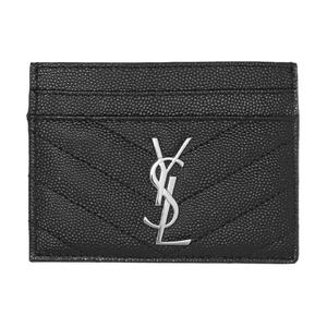 SAINT LAURENT Кожаный картхолдер Women's Black