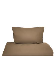 Простое коричневое постельное белье, 100% хлопок COFI 1453, 155 x 200 см