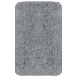 Комплект ковриков для ванной vidaXL, 3 шт. Серая ткань