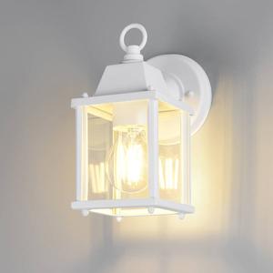 Уличный настенный светильник Trio Mirande, прозрачное стекло / алюминий - 1 лампа - белый