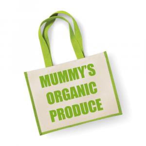 Большая джутовая сумка Mummy's Organic Products 60 SECOND MAKEOVER, зеленый