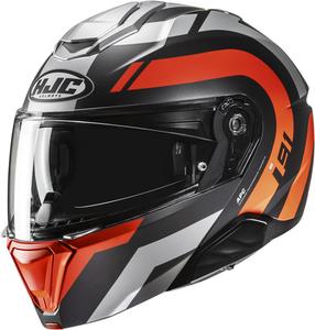 Шлем HJC i91 arven, Black/Orange/Silver
