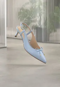 Классические туфли на каблуке zaray bow Clarks, Light Blue