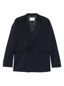 Двубортный пиджак на пуговицах Manuel Ritz, синий
