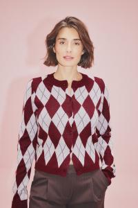 Кардиган NA-KD Cardigan, Multi-Coloured/White