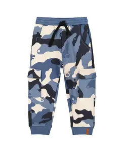 Детские флисовые спортивные штаны с накладными карманами - для малышей. Deux Par Deux, синий