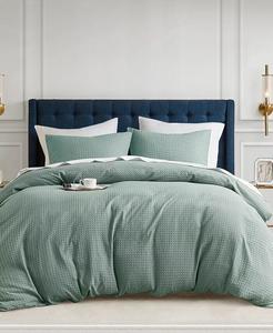 Наборы пододеяльников Mina с вафельной текстурой 510 Design, зеленый