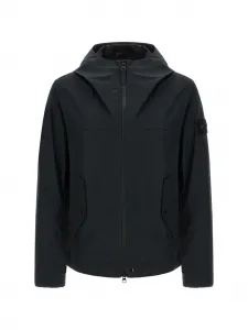 Пуховик S.I. Marina куртка Ghost на молнии с капюшоном Stone Island, черный