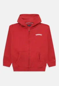 Толстовка на молнии с текстурированным логотипом на спине и застежкой-молнией Tommy Hilfiger, Terracotta Red