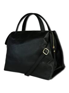 Наплечная сумка Toscanto Umhängetasche Leder schwarz ca. 35cm