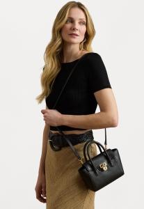 Сумка Lauren Ralph Lauren PEBBLED LEATHER SMALL TANNER SATCHEL, Black