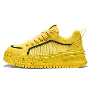 Подростковые кроссовки для скейтбординга с низким верхом, амортизирующие удары, устойчивые к истиранию и отскоку PROTECTCAMEL, желтый