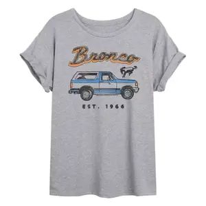 Футболка оверсайз Ford Bronco 1966 для подростков Licensed Character, серый