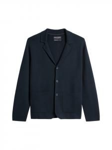 Marc O'Polo Вязаная куртка DfC стандартного размера, темно-синего цвета