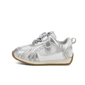 Износостойкие, легкие, амортизирующие, нескользящие, низкие, детские, повседневные кроссовки для детей Jeep, серебряный