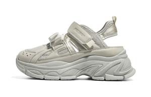 RENBEN Дышащие утолщенные кроссовки на платформе для увеличения роста женские светло-серые, цвет Light Gray