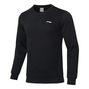 Толстовка с капюшоном серии Training, однотонные, с флисовой подкладкой, сохраняющие тепло, с круглым вырезом Li-Ning, черный