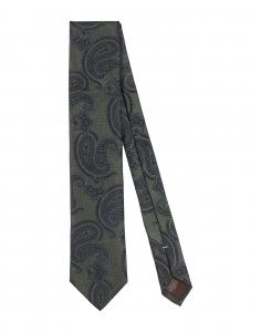 Галстук Canali, темно-зеленый