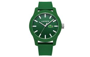 LACOSTE Часы 12.12 Collection Wrist Watch Quartz Movement Resin Strap Green Dial Men's Watch