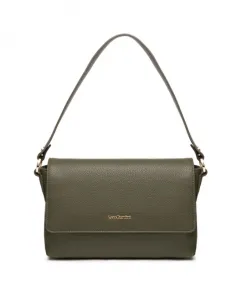 Зеленая женская сумка через плечо с ремешком с логотипом. Nerogiardini, зеленый