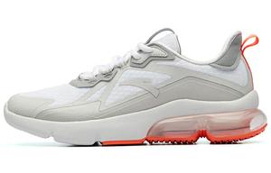 Кроссовки мужские с низким верхом, белые / серые в один градус / флуоресцентные термооранжевые Anta