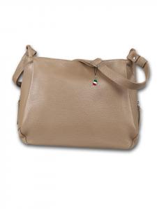 Кожаная сумка через плечо Florence, серо-бежевая, примерно 35 см Florence