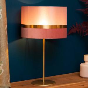 Настольная лампа Lucide Tusse Typ B, лен - лосось