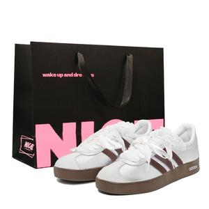 Кроссовки для скейтбординга VL Court 2.0 Galaxy Coffee, нескользящие, низкие, унисекс, серебристые Adidas Neo, Silver Box