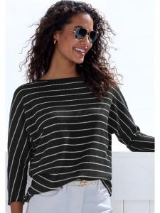 Рубашка с рукавами 3/4 в черно-белом цвете Vivance