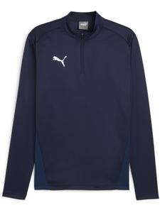 Футболка TeamGoal Training 1/4 Zip Top синего цвета Puma