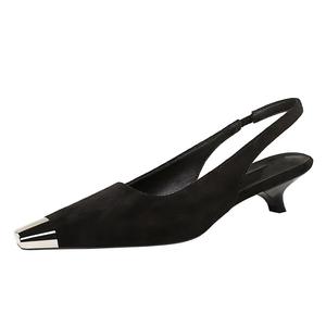 Туфли на тонком каблуке, высокие, 3 см, женские YAFEI XUANYU, Black