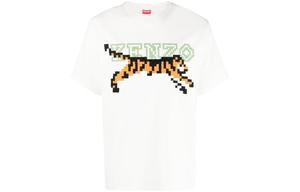 Футболка X Nigo Tiger Pixel Oversize, цвет белый Kenzo, белый