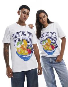 Футболка PRNT Fructus белого цвета