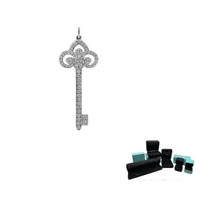 TIFFANY & CO. Тиффани Киз серия платиновые подвески для женщин серебро