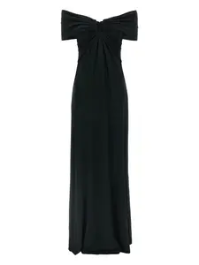 Вечернее платье с открытыми плечами Carolina Herrera, черный