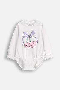 Детский боди с хлопком Coccodrillo, белый