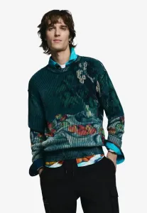 Джемпер с текстурой натюрморта Desigual, Blue