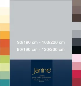 Простыня на резинке Janine ELASTIC 5002 .100 x 200 темно-коричневая Original Janine